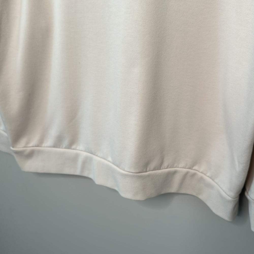 Reitmans R Essentials Cream Crew Neck Pull Over Sweatshirt - Picture 10 of 11